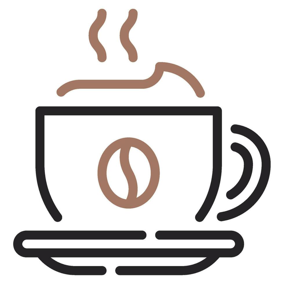 Cappuccino Icon Illustration, for UIUX, infographic, etc vector