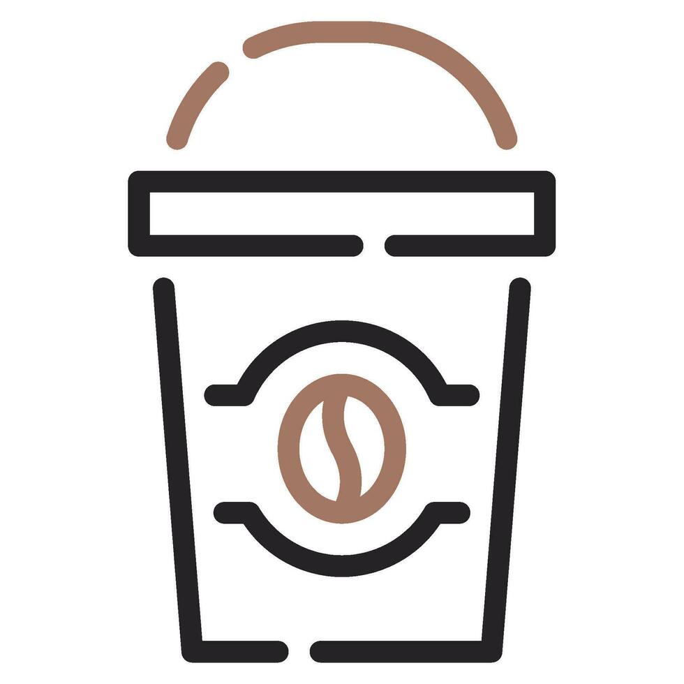 Coffee To Go Icon Illustration, for UIUX, infographic, etc vector
