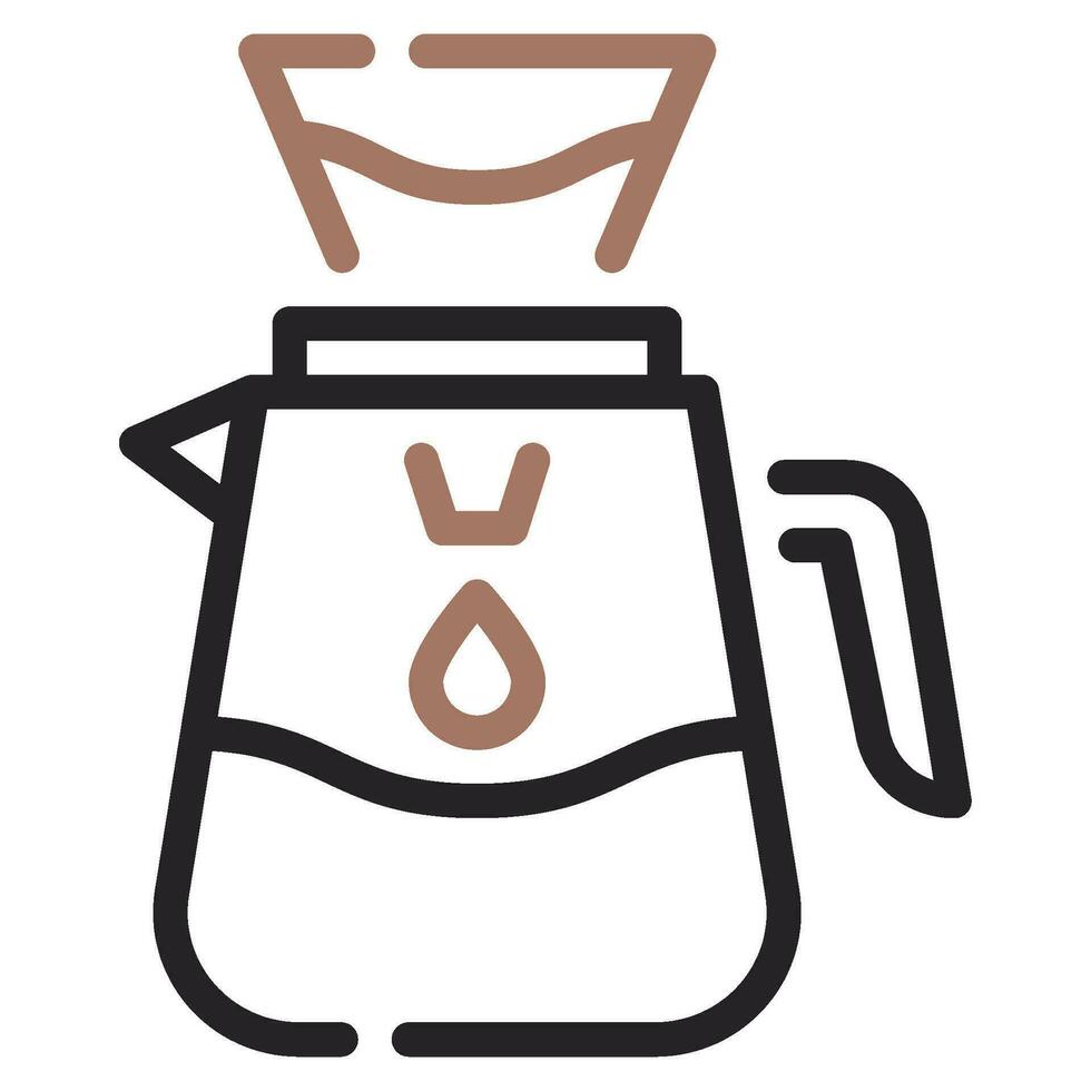 café filtrar icono ilustración, para uiux, infografía, etc vector