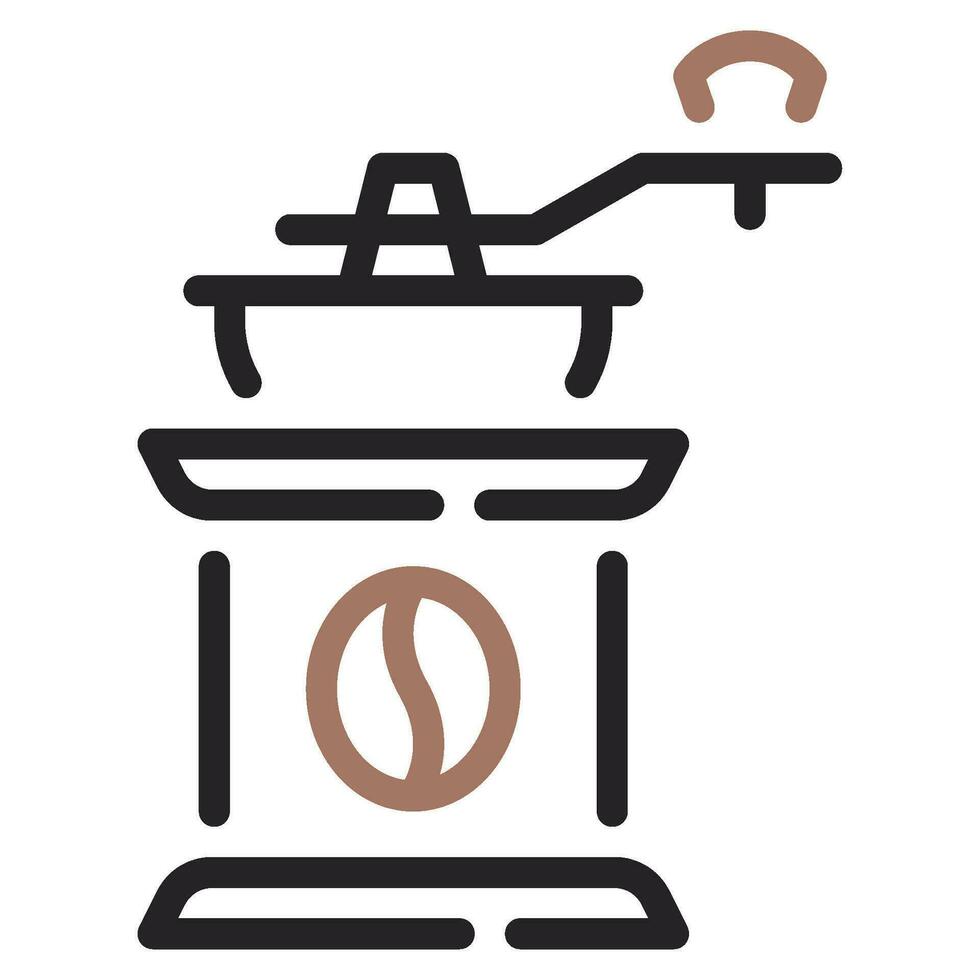 Coffee Grinder Icon Illustration, for UIUX, infographic, etc vector