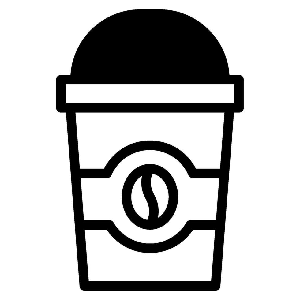 Coffee To Go Icon Illustration, for UIUX, infographic, etc vector