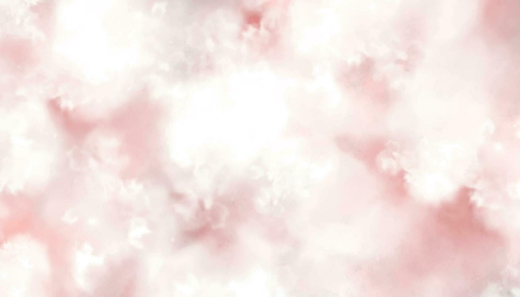 rosado y blanco antecedentes con nubes rosado acuarela antecedentes. ligero rosado acuarela antecedentes. suave rosado acuarela antecedentes vector