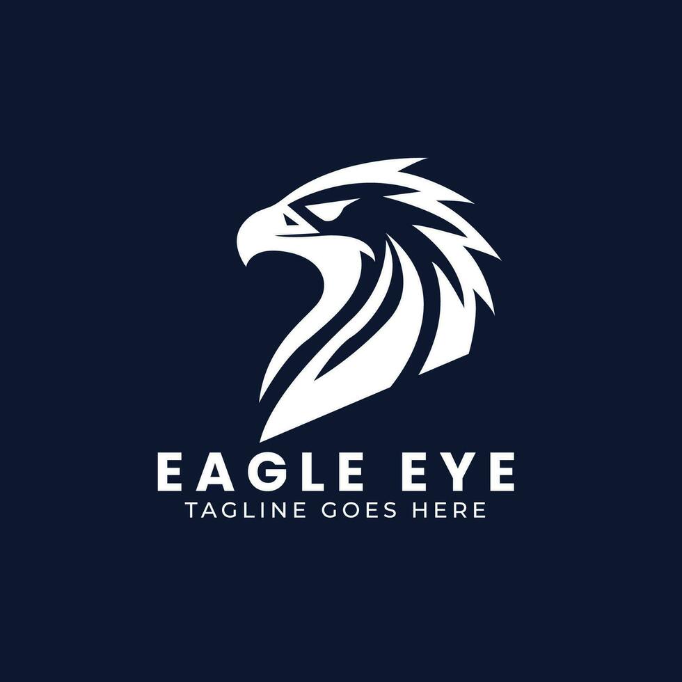 Eagle Logo Design , Minimal Eagle Face Logo template vector