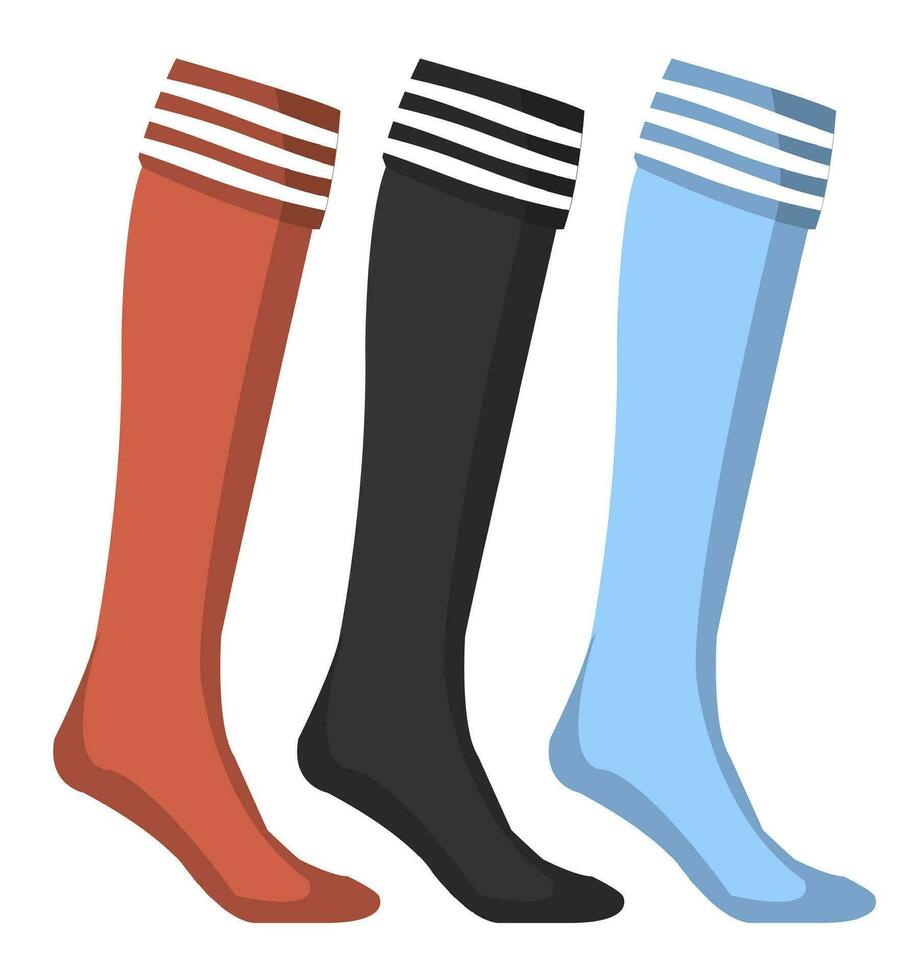 Sports socks for players or sportsment, fashion vector