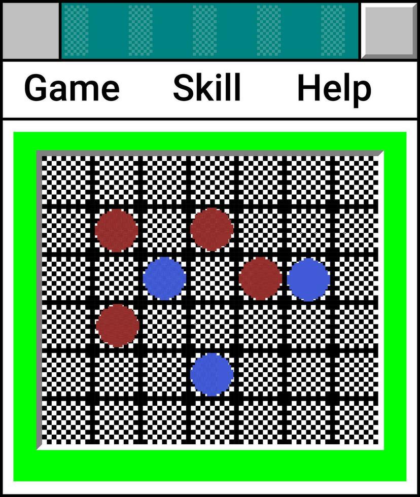 Interface of game on windows operation system vector