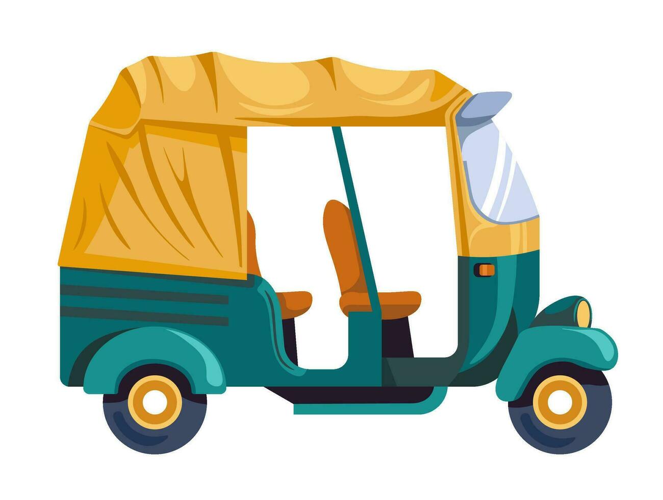 Exotic country taxi, small vehicle or bus transport vector
