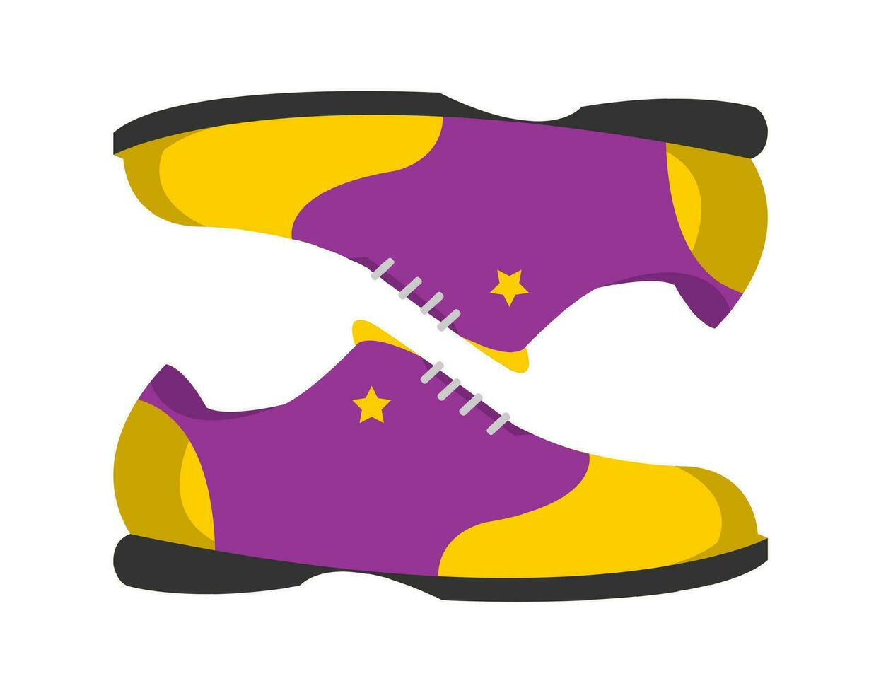 Stylish shoes for bowling, costume or uniform vector