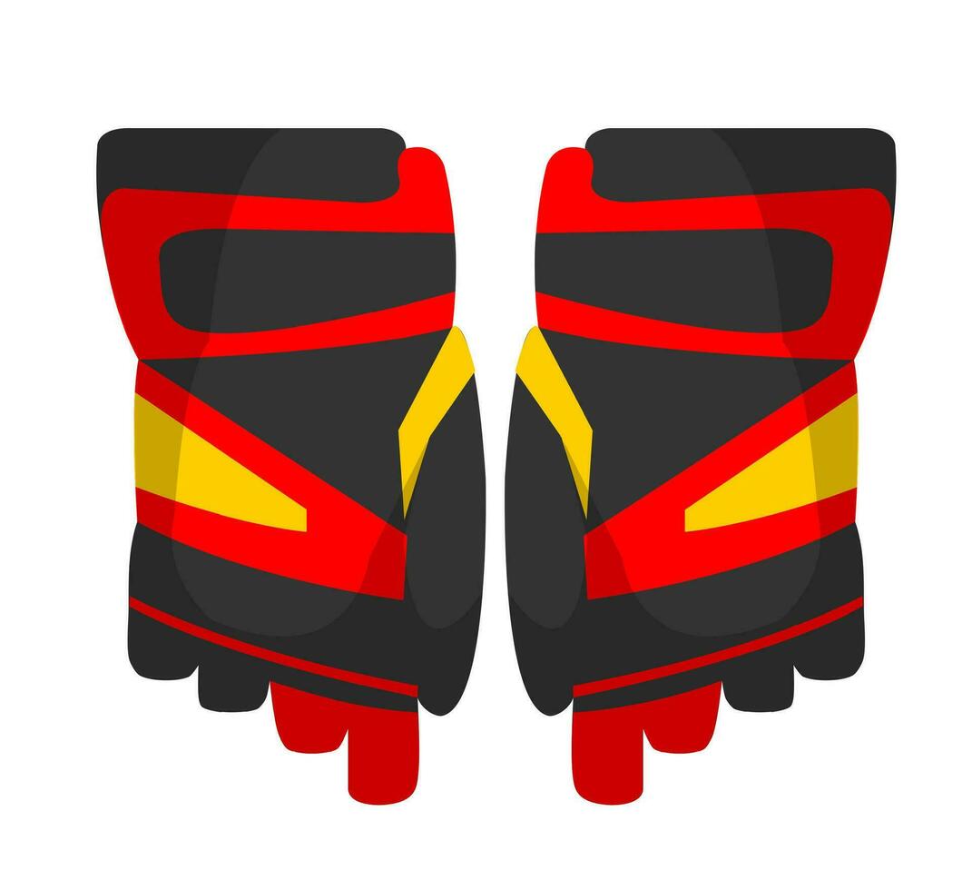 Gloves for hockey player or skiing enthusiasts vector