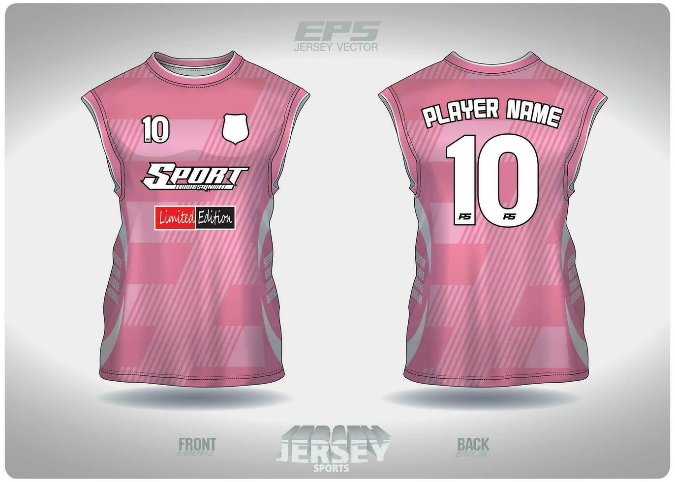 EPS jersey sports shirt vector.pink diagonal stripes pattern design, illustration, textile background for sleeveless shirt sports t-shirt, football jersey sleeveless shirt vector