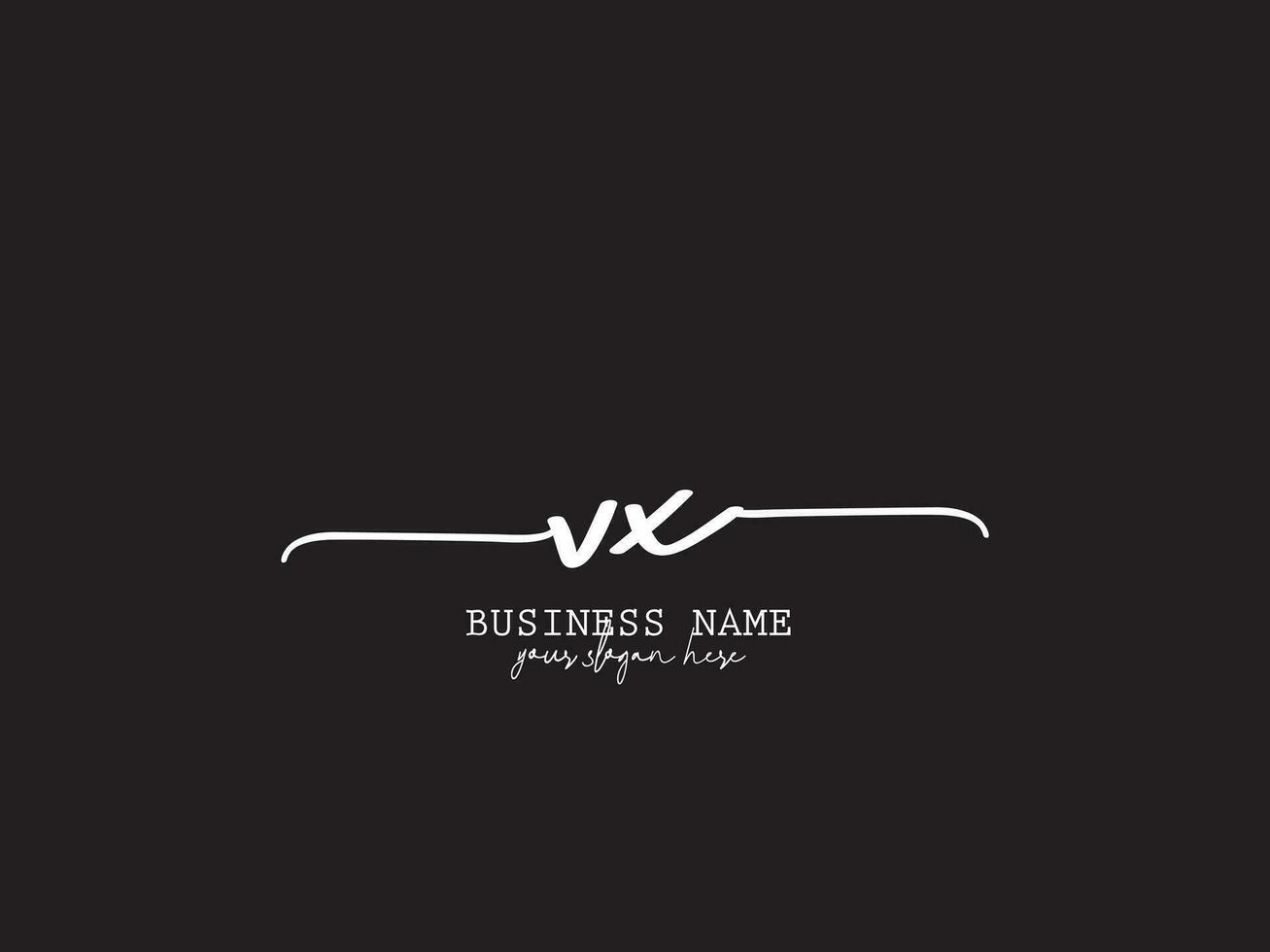 firma vx Moda logo icono, lujo vx xv logo letra diseño para tienda vector