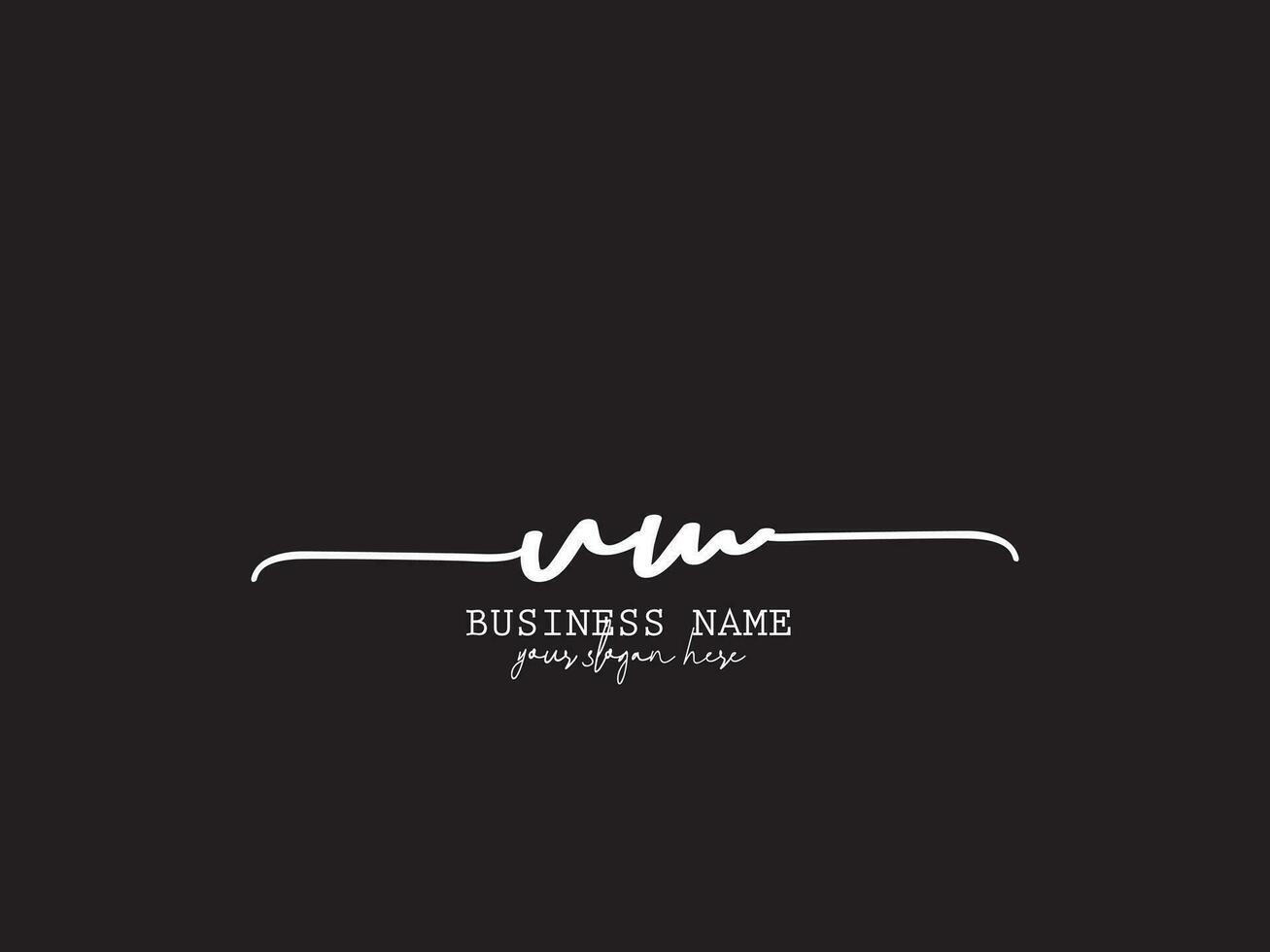 Abstract Feminine Uw Logo Vector, Signature Uw Floral Luxury Business Logo vector