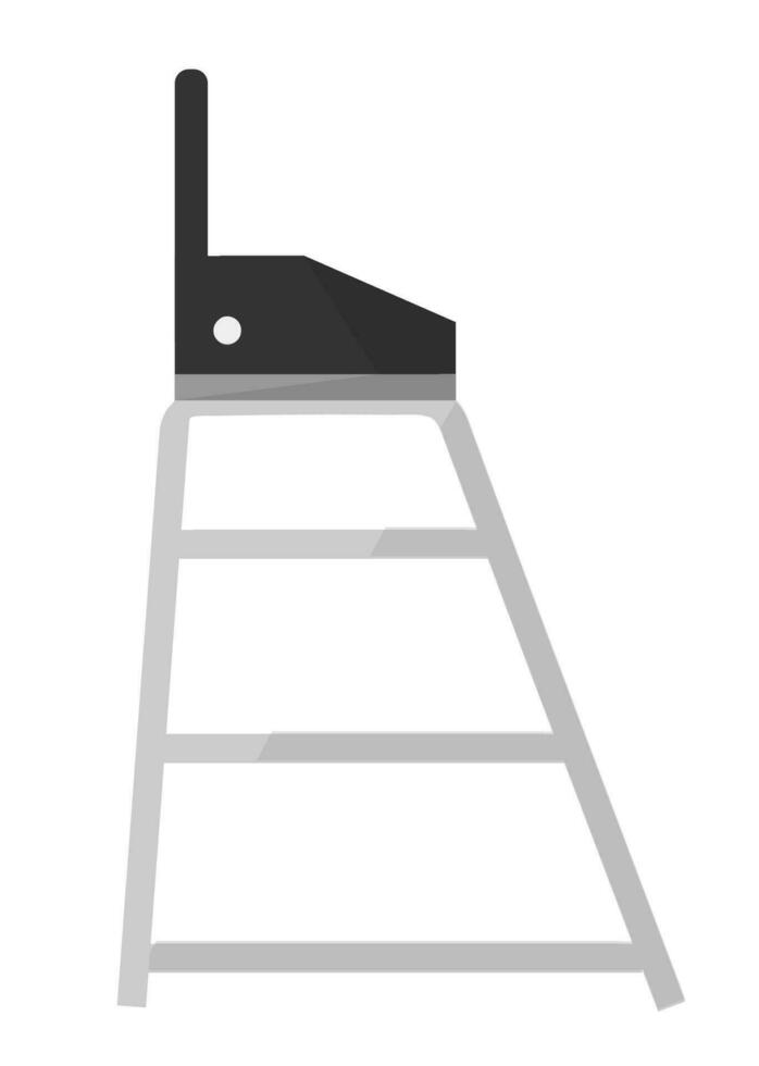 High chair for coach or referee, seat for watching vector