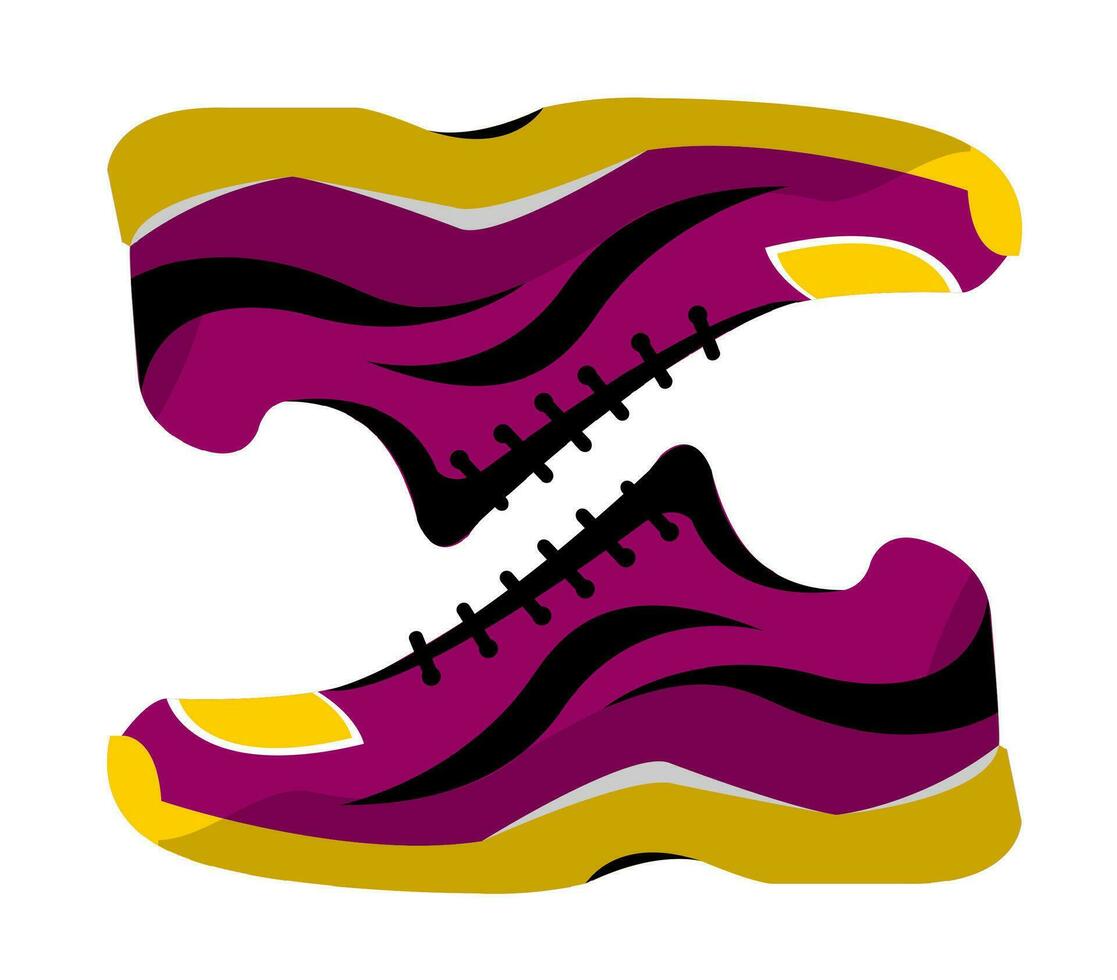 Sports shoes, sneakers for running icon, vector