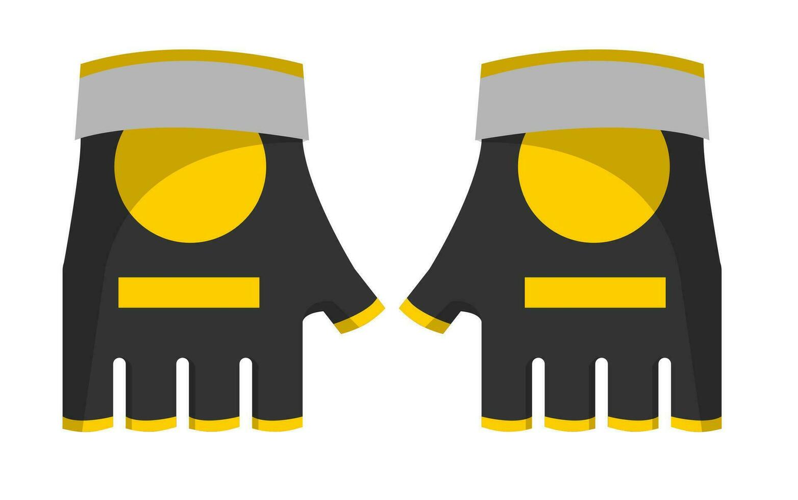 Gloves for race car or cart driver, accessories vector