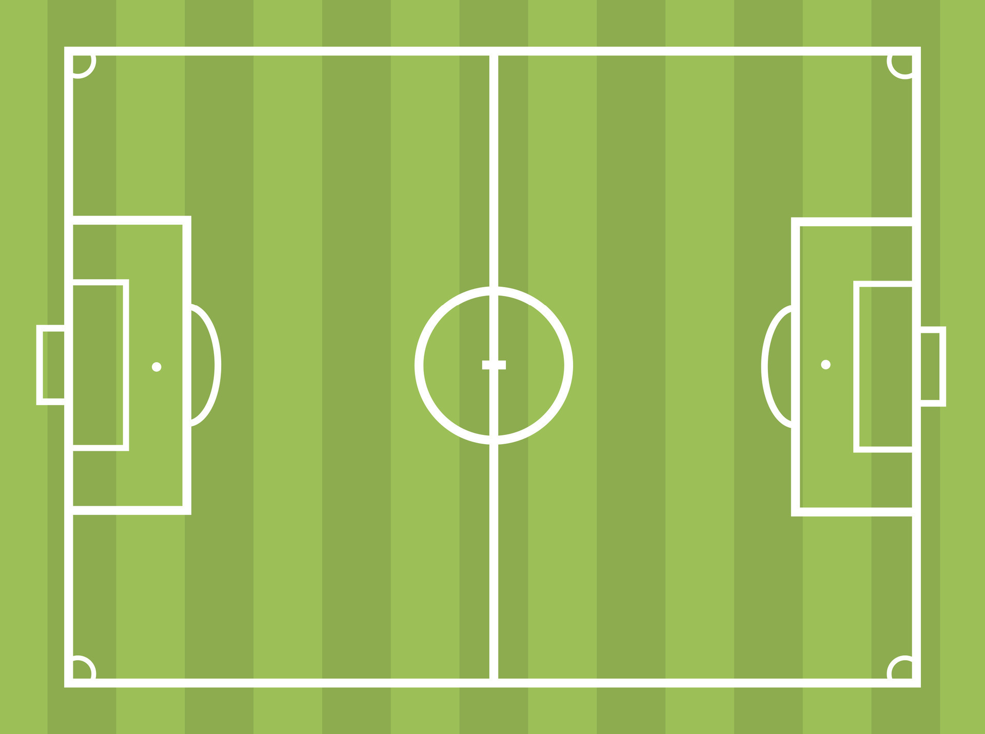 Football field with zones, soccer sports game 33333849 Vector Art at