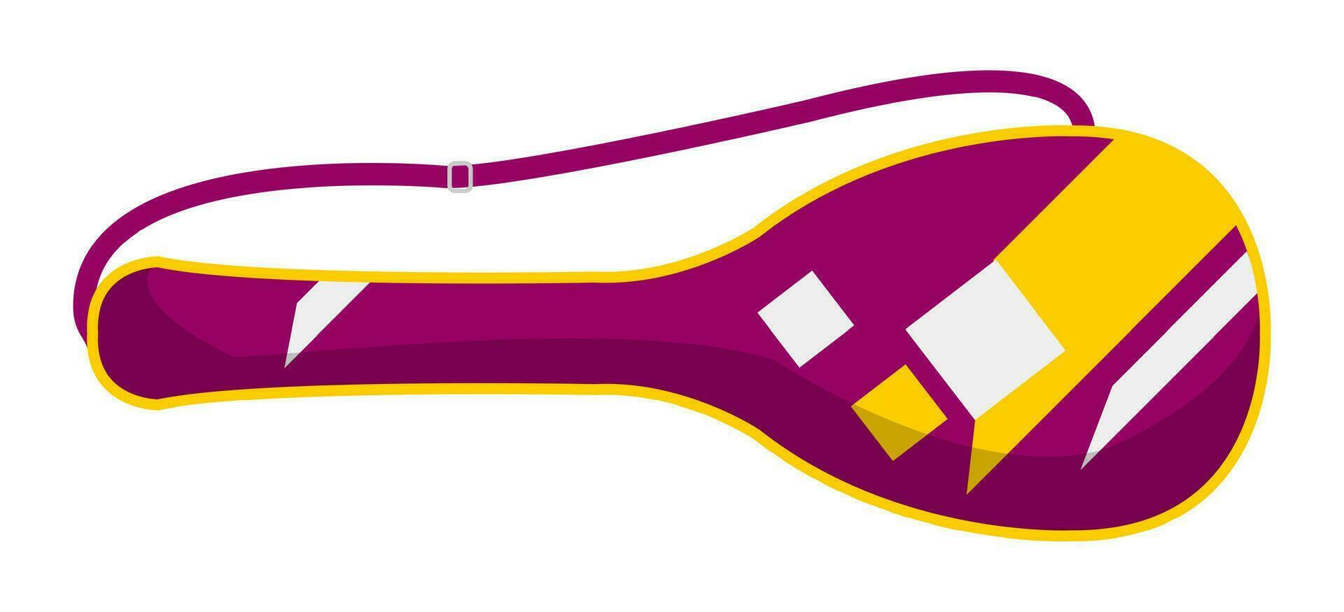 Case for racquets, badminton or tennis sports vector
