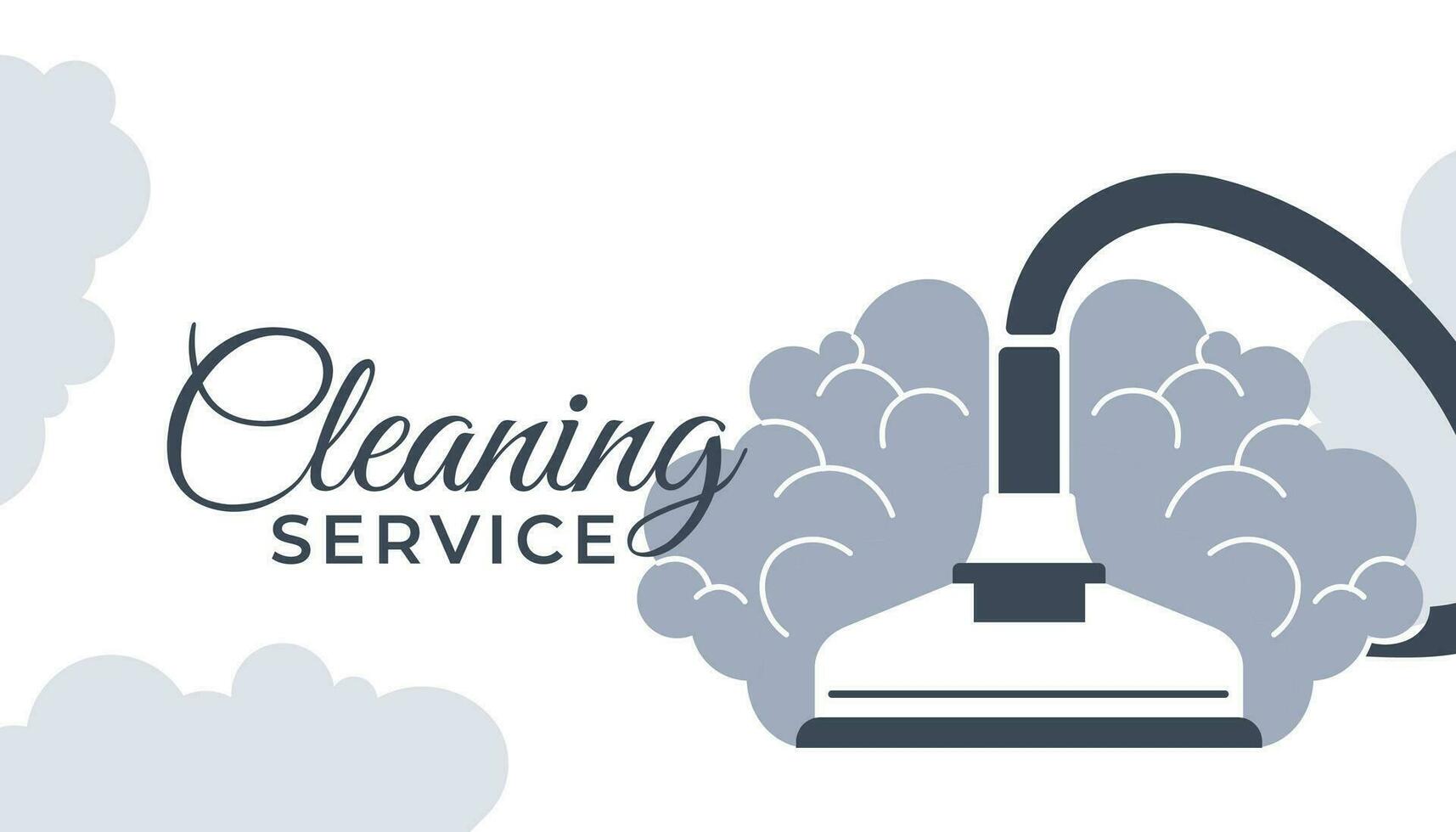 Business card or promo banner of cleaning service vector