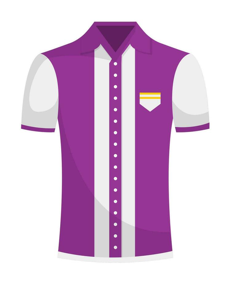 parte superior o camisa de bolos personal uniforme, vector