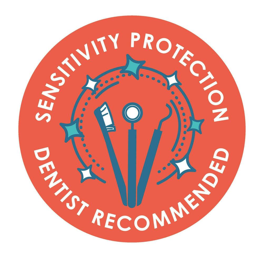 Safe protection against tooth enamel sensitivity vector