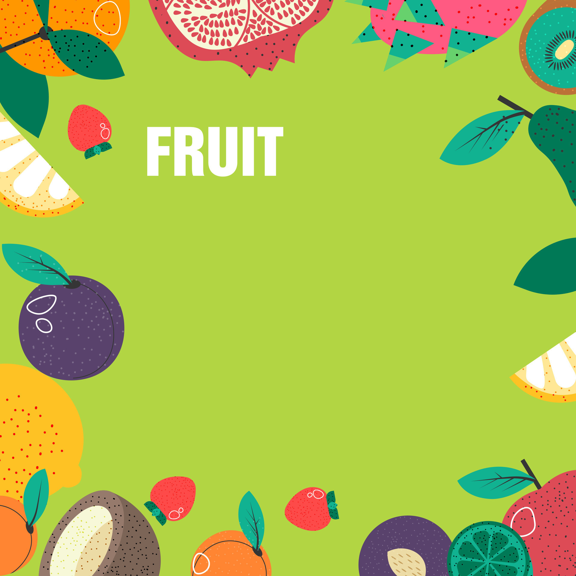 Organic and natural fruits, promotional banner 33334260 Vector Art at