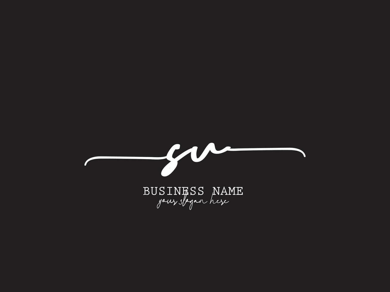 Signature Su Logo Art, Minimalist SU Luxury Logo Icon Vector