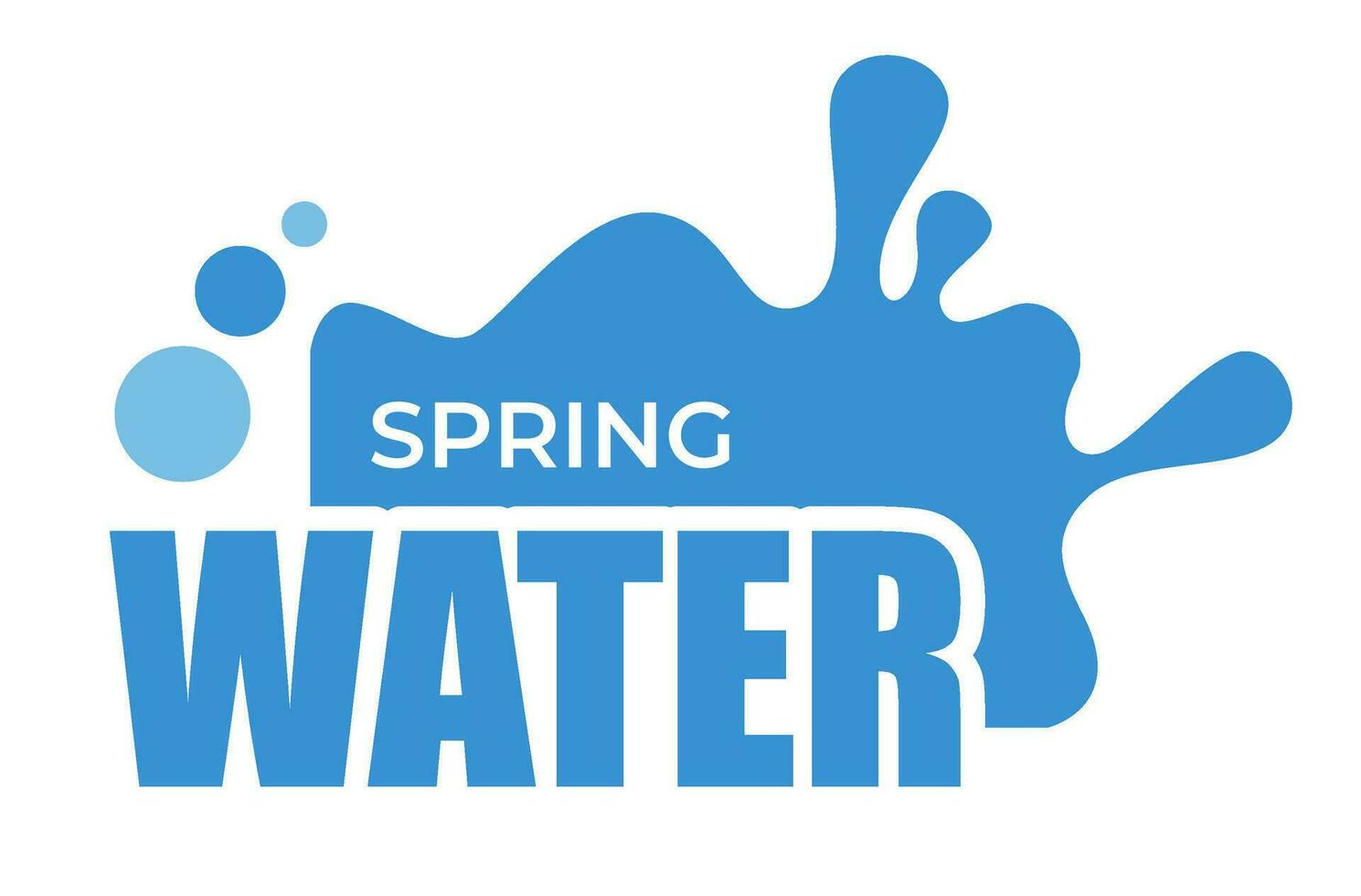 Spring water natural ingredient for dieting vector