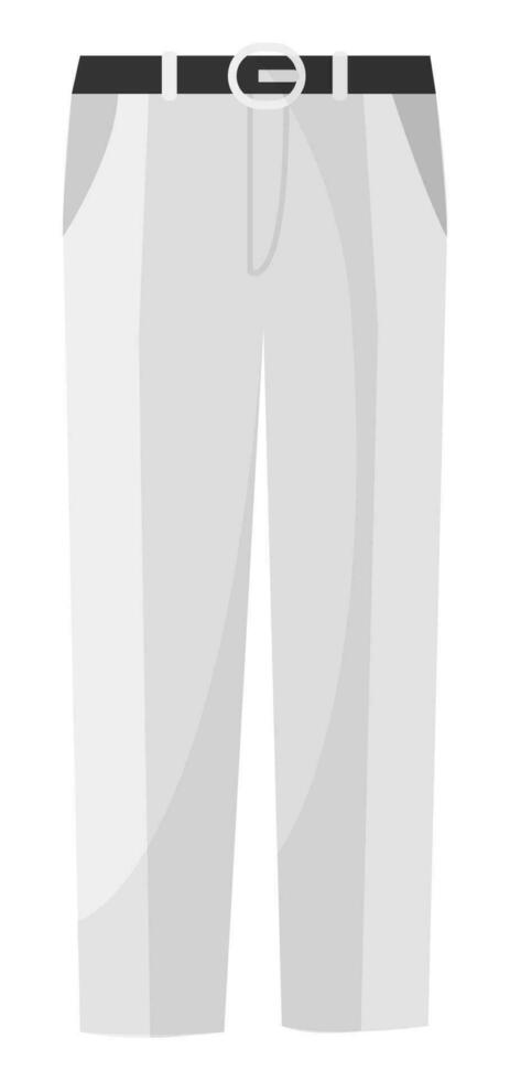 Pants with belt loops for professional golfers vector