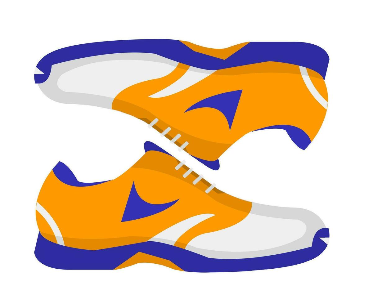 Running shoes, sneakers for workout and sports vector