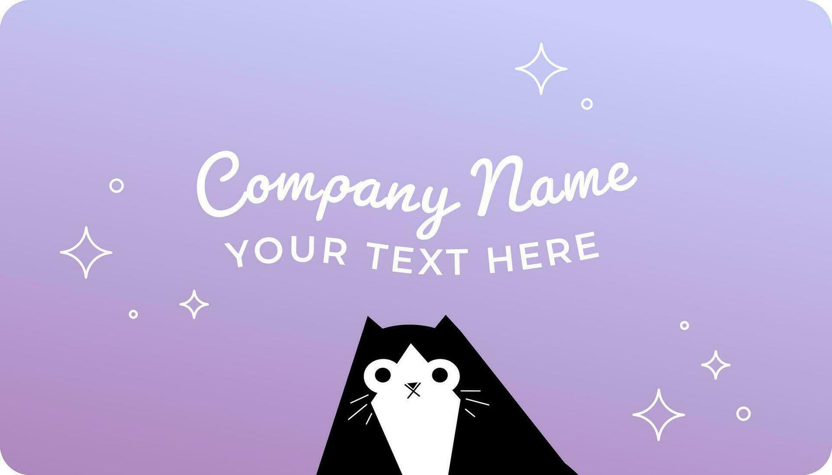 Company name, business card with your text vector