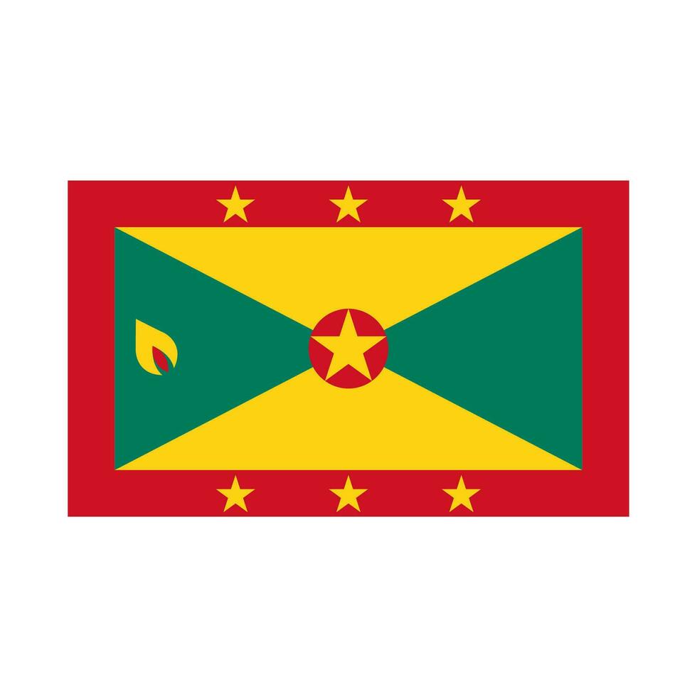 national country flag of grenada vector