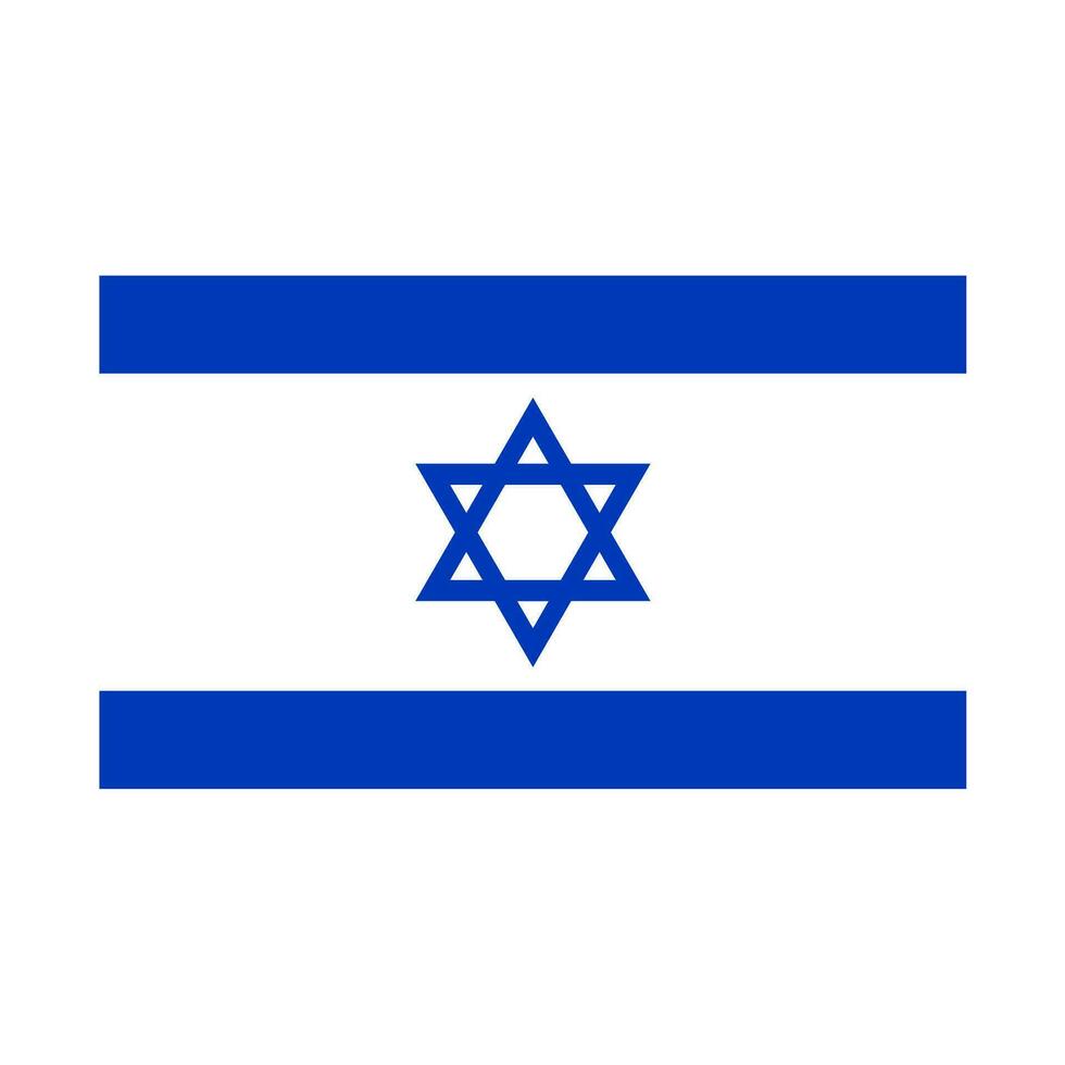 national country flag of israel vector