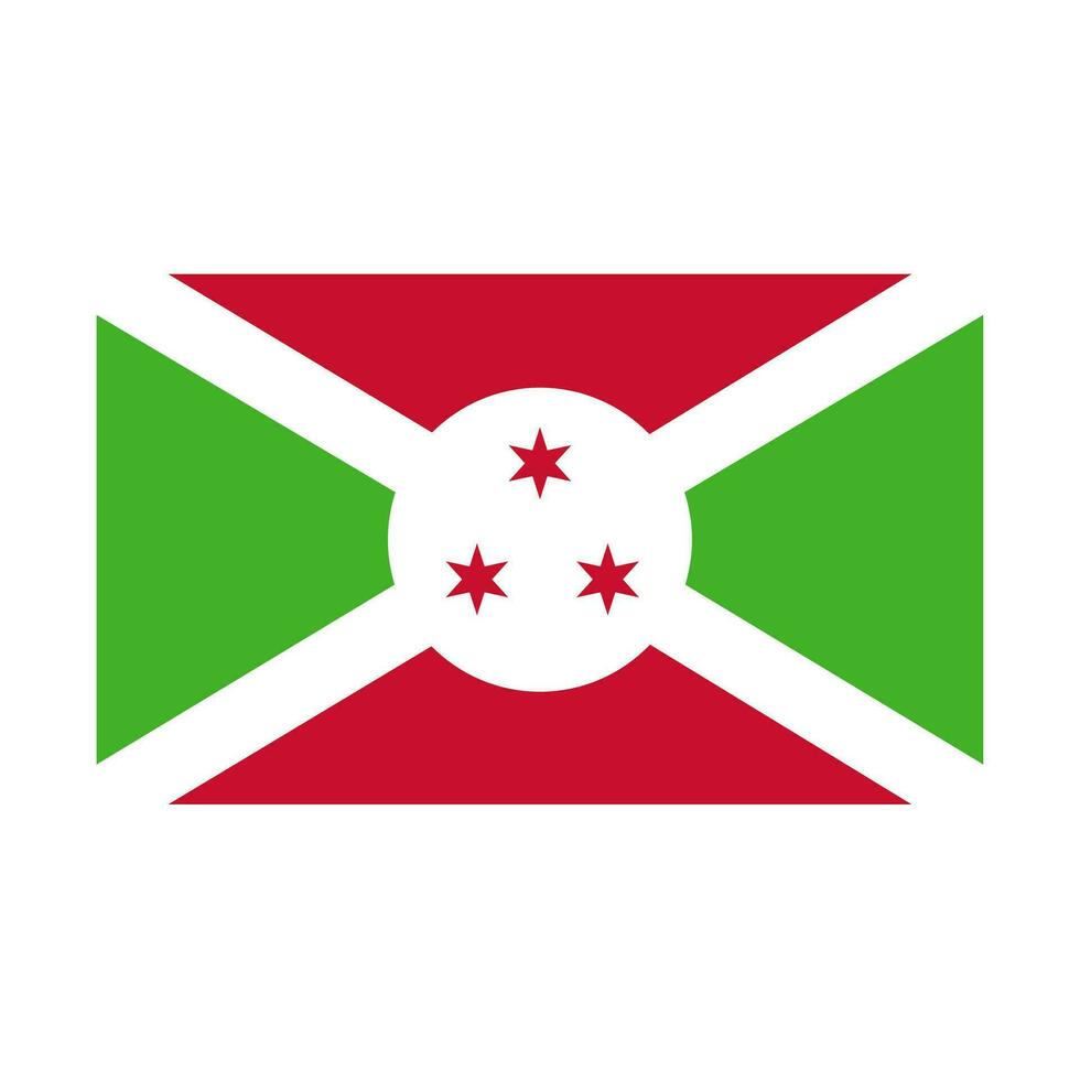 national country flag of burundi vector