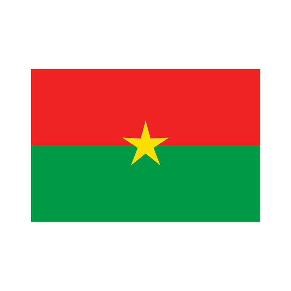 national country flag of burkina faso vector