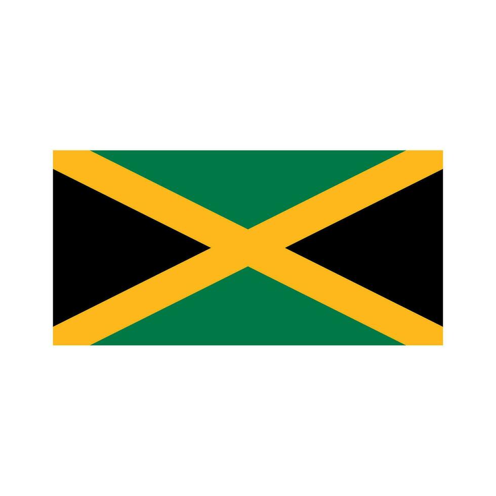 national country flag of jamaika vector