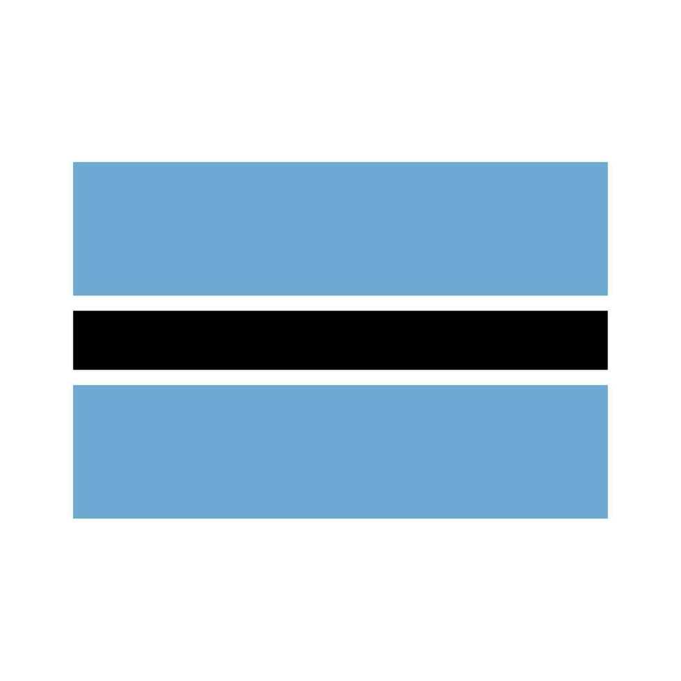 national country flag of botswana vector