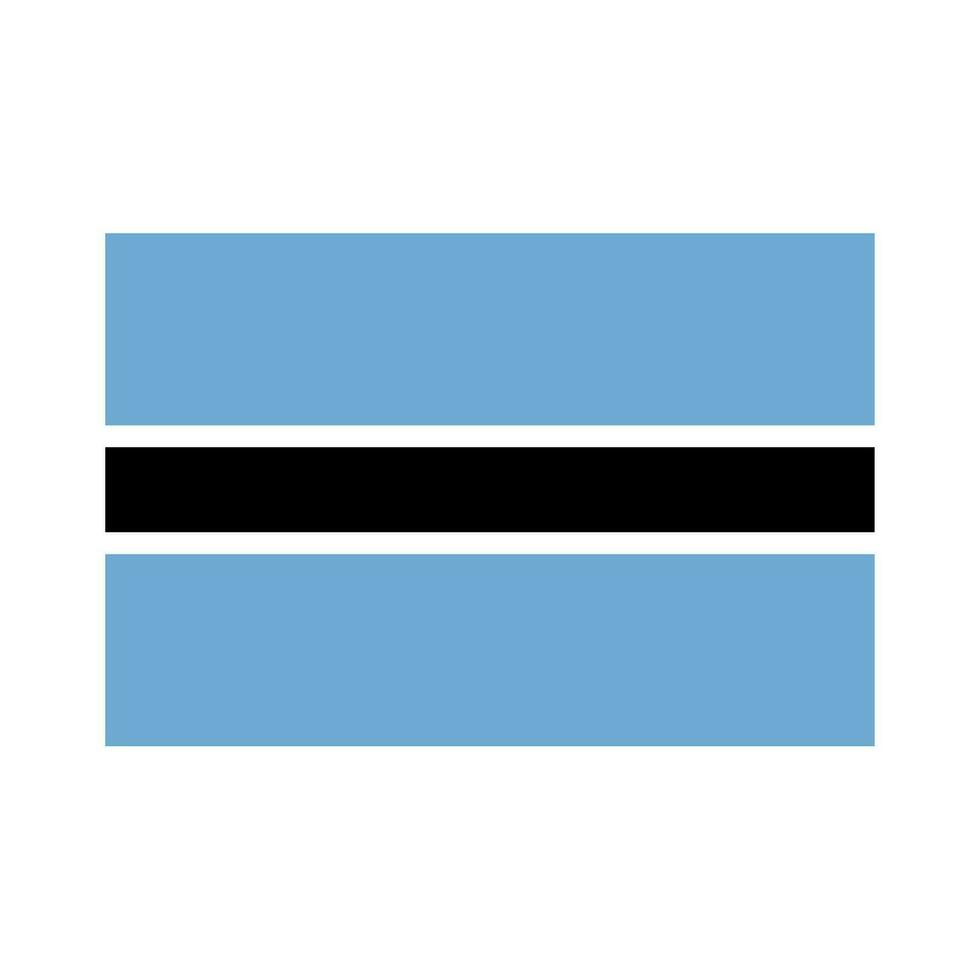 national country flag of botswana vector