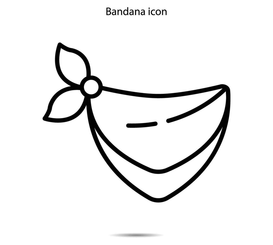Bandana icon, Vector illustration