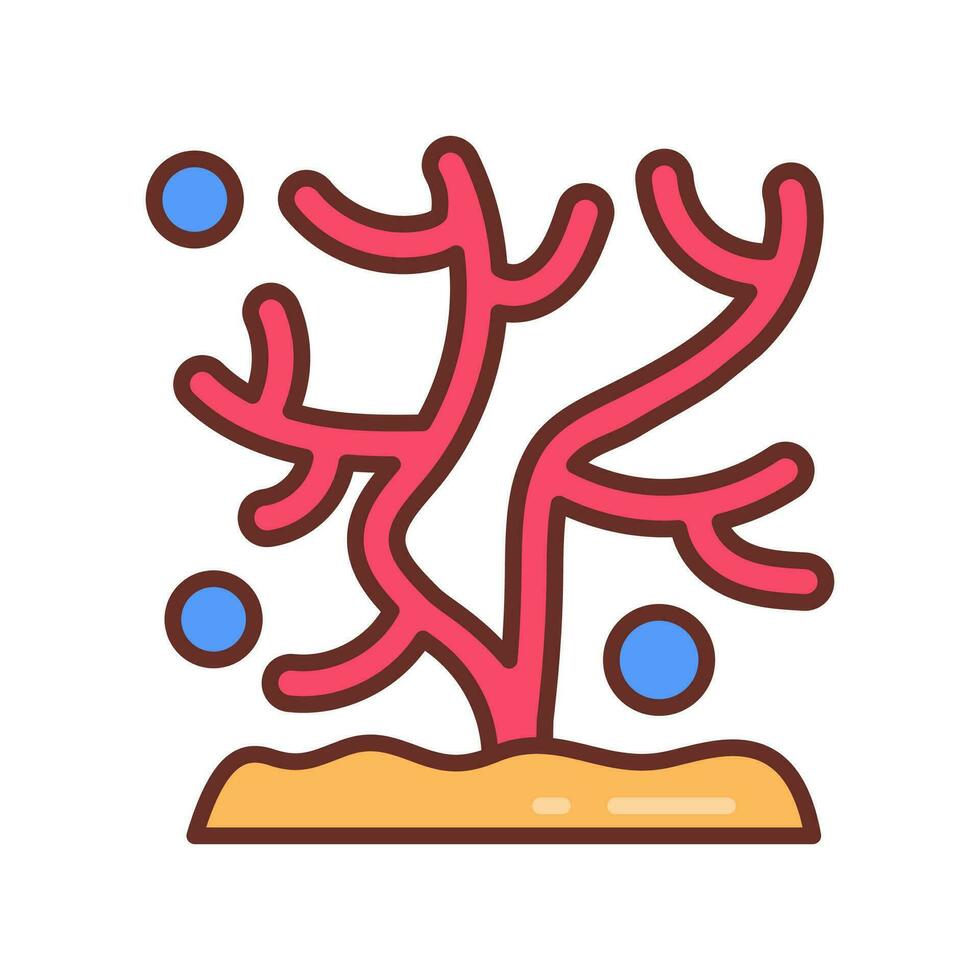 coral icono en vector. ilustración vector