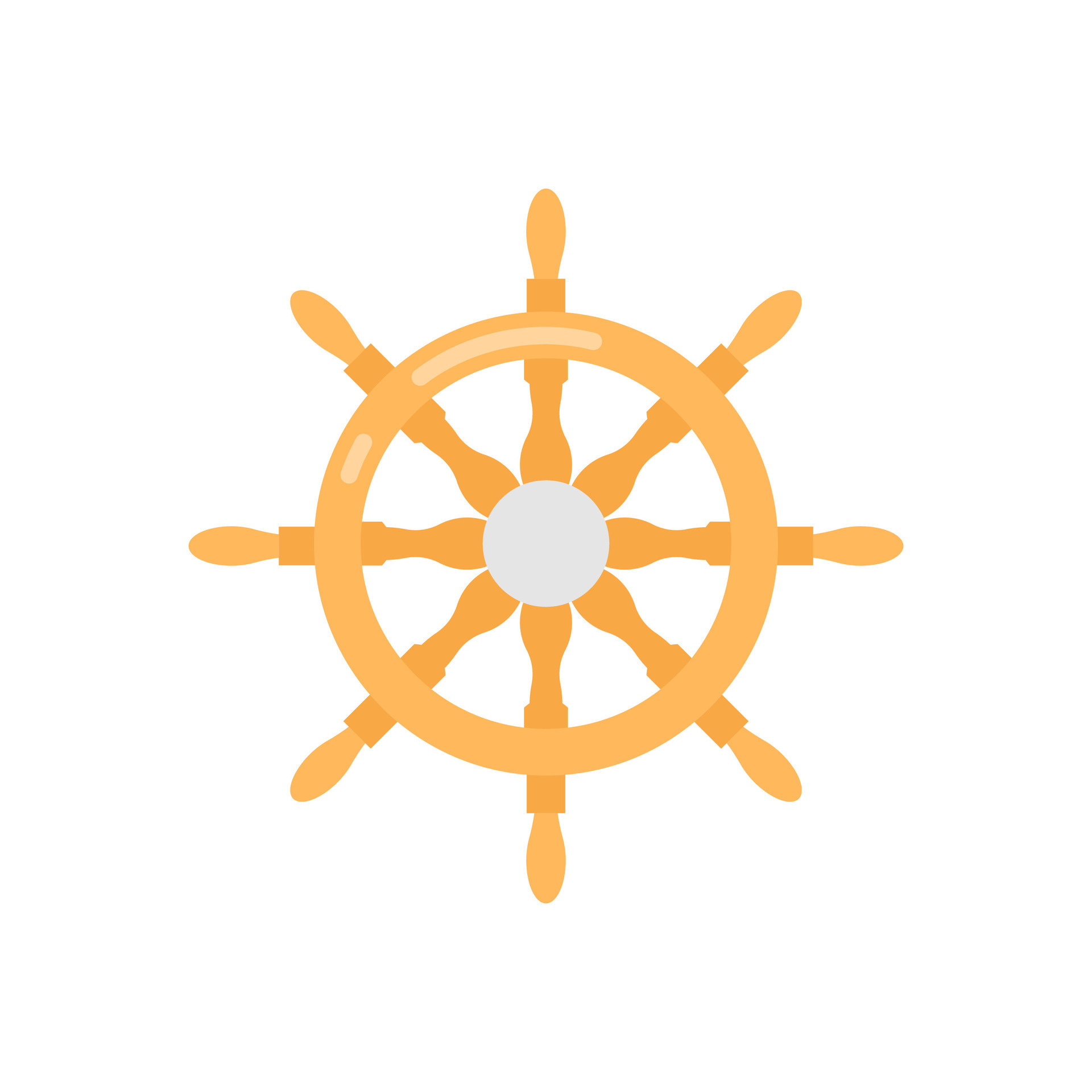 Ship Helm icon in vector. Illustration 33334988 Vector Art at Vecteezy