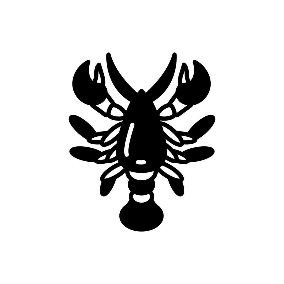 langosta icono en vector. ilustración vector