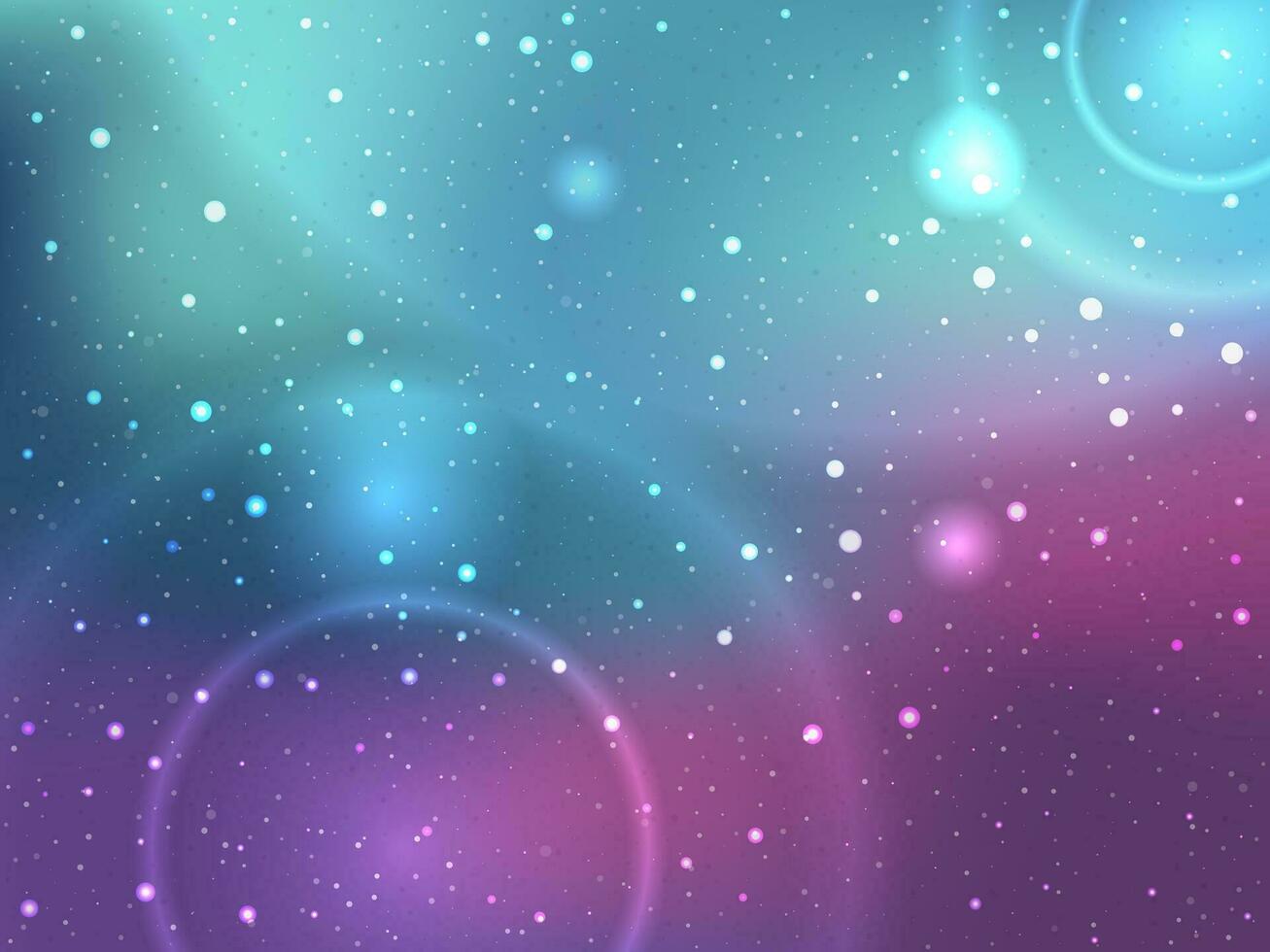 space background with stars and circles vector