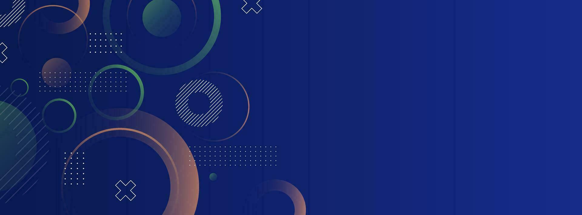 banner background. colorful. dark blu gradation. circle effect . abstract eps 10 vector