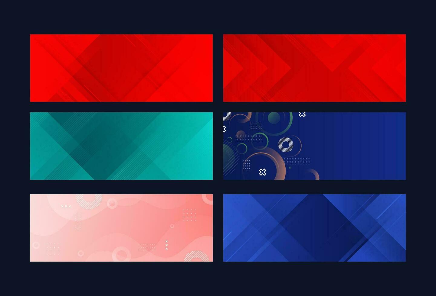 set collection banner background. gradation. abstract eps 10 vector