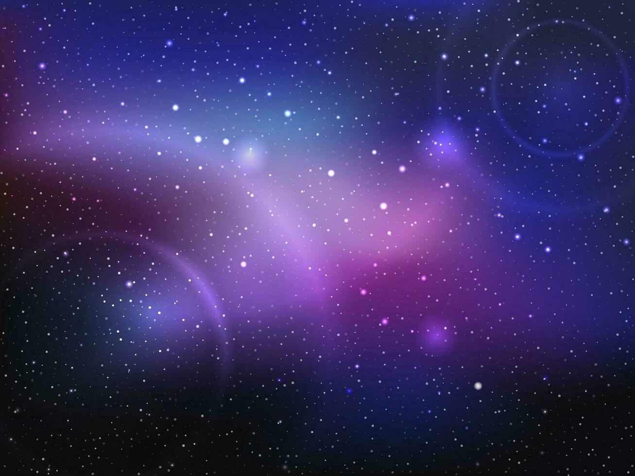 space background with stars and nebula vector