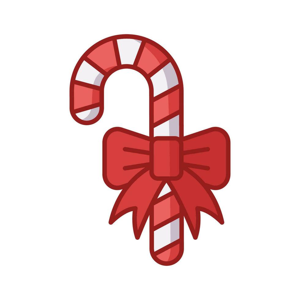 Navidad caramelo icono vector diseño modelo sencillo y limpiar