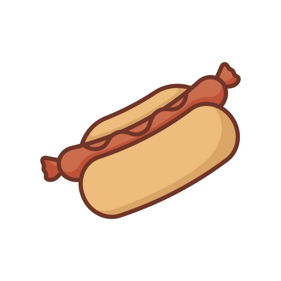 hot dog icon vector design template simple and clean