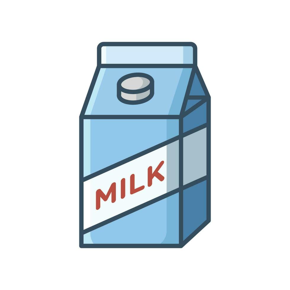 Leche icono vector diseño modelo sencillo y limpiar