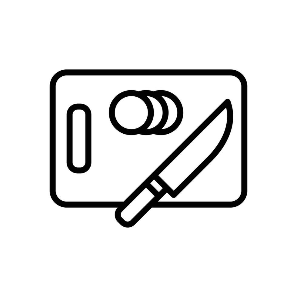 cutting board icon vector design template simple and clean