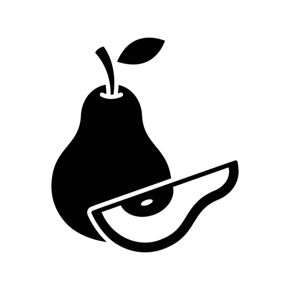 pear fruit icon vector design template simple and clean