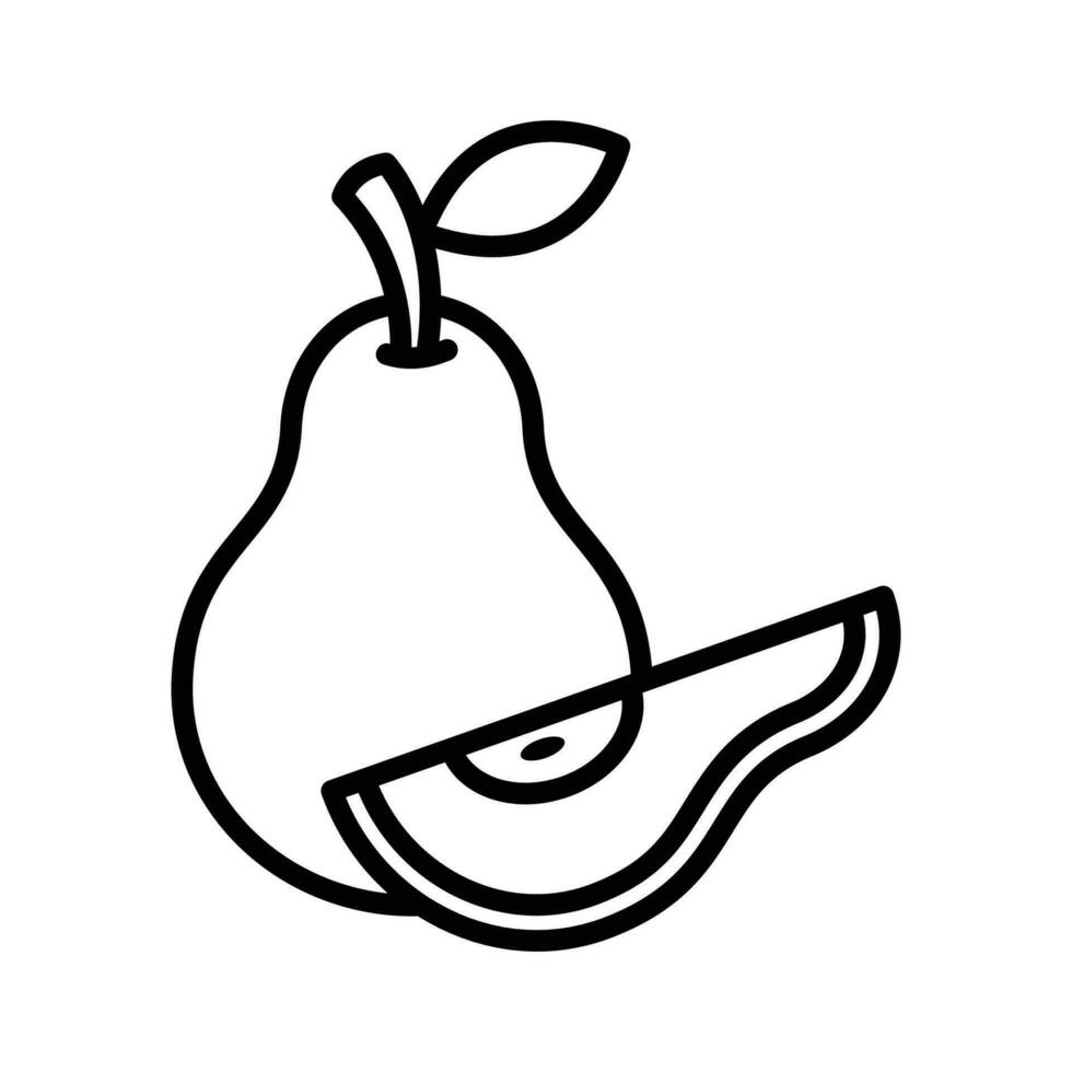 pear fruit icon vector design template simple and clean